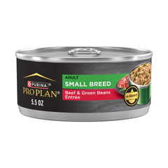 Purina Pro Plan Adult Small Breed carne real en lata de 5.5 oz para mantener músculo magro.