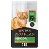 Purina Pro Plan Adulto Interior con Pollo y Arroz, proteína de calidad para gatos activos en casa.