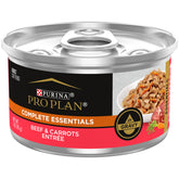 Purina Pro Plan Alimento Húmedo para Gatos con carne real y zanahoria en gravy, sabor delicioso.