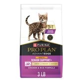 Purina Pro Plan AvantEDGE Senior Support, bolsa de 3 lb, nutrición para gatos seniors.