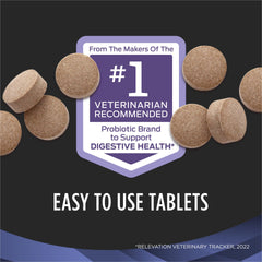 Purina Pro Plan FortiFlora tabletas masticables, fáciles de administrar para perros.