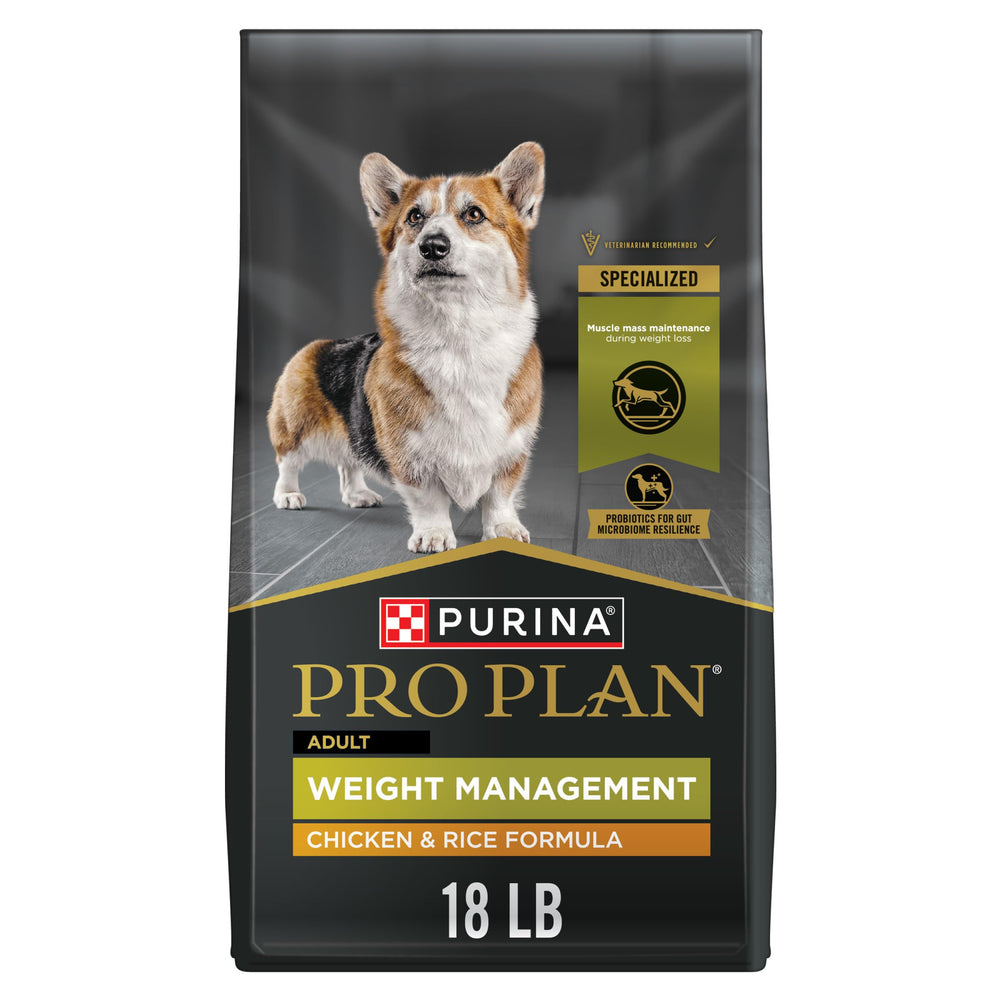 Purina Pro Plan Gestión de Peso con croquetas de pollo para control de peso.