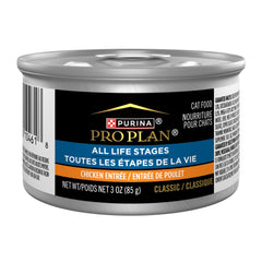 Purina Pro Plan Pate Pollo Clasico Entree, ideal para hogares con varios gatos.