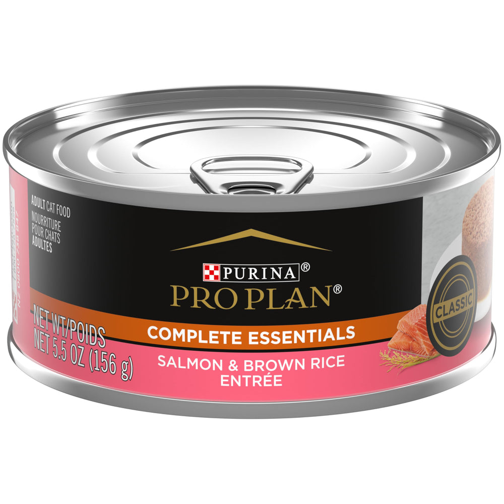 Purina Pro Plan Pate salmón con arroz integral; textura suave para gatos adultos.