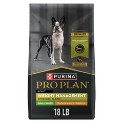 Purina Pro Plan para razas pequeñas, bolsa de 18 lb, almacenamiento cómodo.