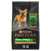 Purina Pro Plan para razas pequeñas con pollo real como ingrediente principal.