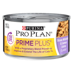 Purina Pro Plan Senior Gato Pate alto en proteina y taurina para la condición corporal.