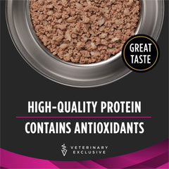 Purina Pro Plan Veterinary Diets UR Ox/St lata trasera, información nutricional clara para decidir dieta de tu perro.