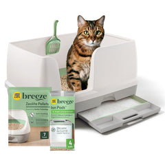 Purina Tidy Cats Breeze XL, caja amplia para gatos grandes, comodidad asegurada.
