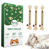 Purriq vid de plata natural para gatos: limpieza dental suave mientras juegan