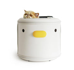 PURROOM Mochila transportín para gatos, frente cerrado, ideal para viajar con seguridad