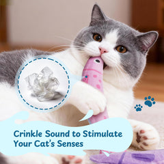 PURETOY Catnip Superficie Blanda sin Algodón: suave para dientes y masticación.