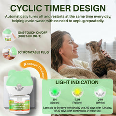 Difusor puyrzoe 12h para calma nocturna de gatos