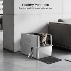 PWTAA caja XL para dos gatos, espacio amplio para confort