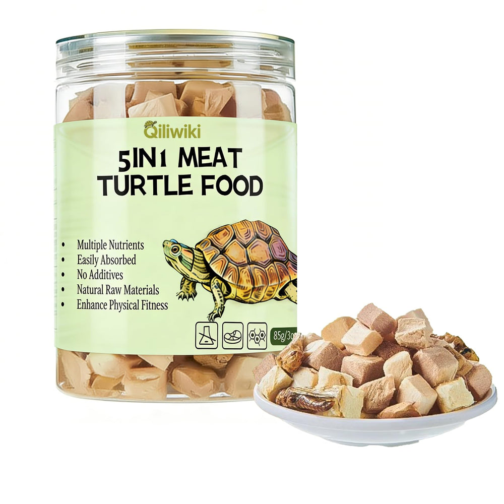 Qiliwiki tortuga envase 3 onzas, alimento práctico para alimentación diaria.