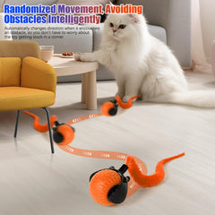 Bola de gatos con modos rápidos y lentos para adaptar el juego a la energía del felino.