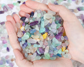 QINJIEJIE fluorita para acuario, gravilla pulida, decoración limpia.