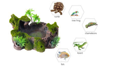 QIRMIZI plataforma reptil para tomar sol, zona de descanso cálida