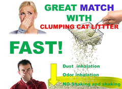 Qualiall cazo-sin-plastico-arena-gatos facilita limpieza sin residuos plásticos.