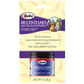 Botella de Quiko multivitaminico diario para aves, apoyo vital diario.