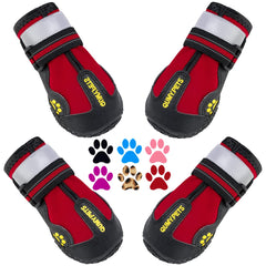 QUMY Zapatos para perros grandes con apertura lateral amplia para ajuste rápido y cómodo