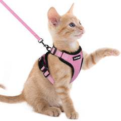 rabbitgoo arnés de gato a prueba de escape para paseos seguros