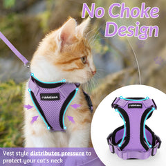 Arnés rabbitgoo-arnes-gato-vest-reflectivo para mayor visibilidad
