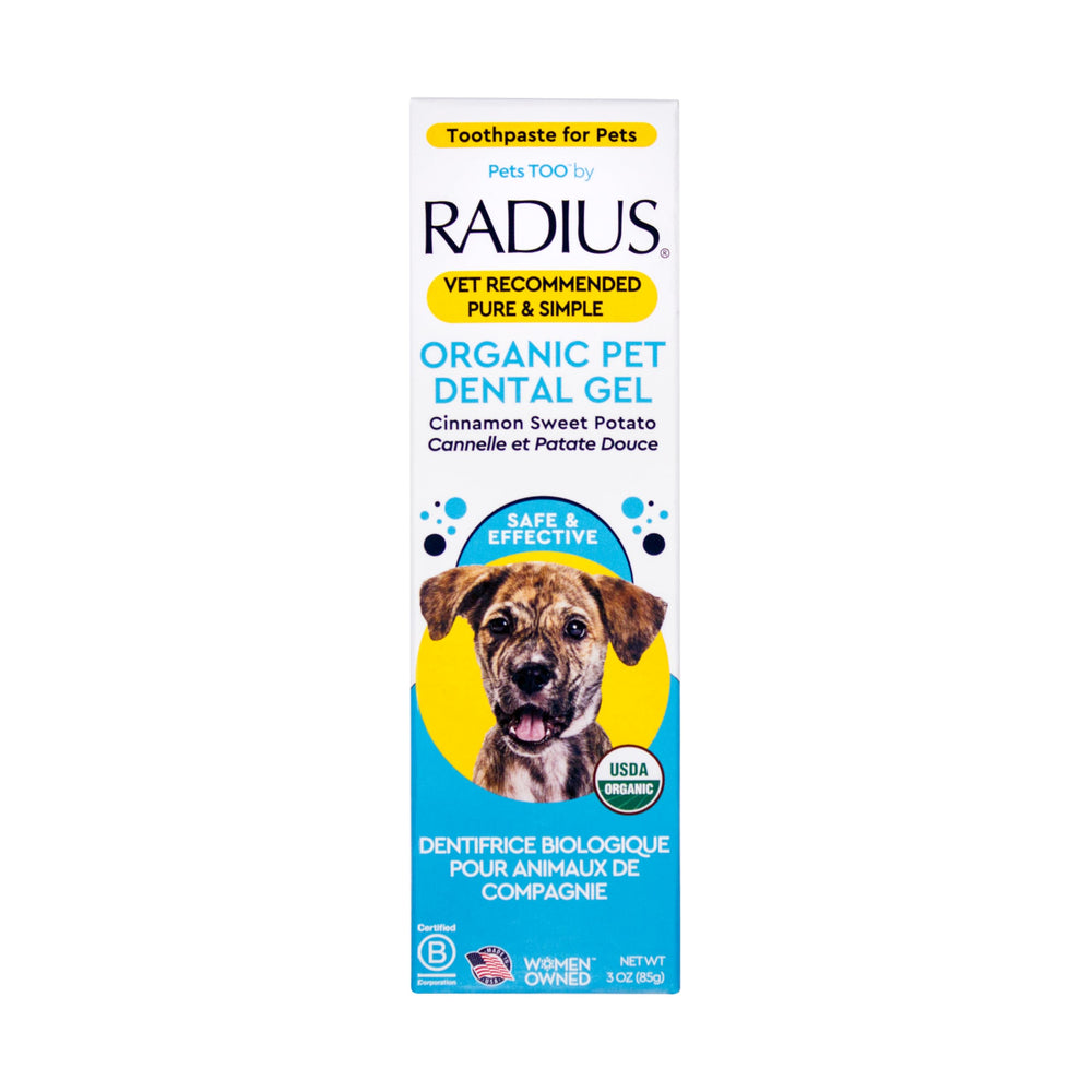Radius envase de 3 onzas para cuidado diario canino.