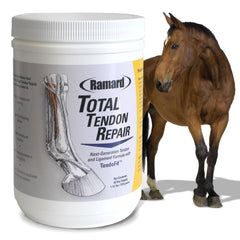 Ramard Total Tendon Repair: botella de polvo para tendones de caballos.