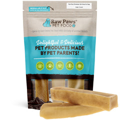 Raw Paws Yak Chews pack de tres, ideal para entretener a tu perro