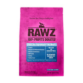 Rawz salmón-textura-crujiente para gatos, ideal para la experiencia de alimentación diaria.