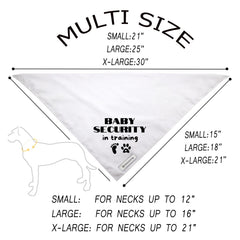 Bandana Realeaf para anuncio de embarazo en perro mediano, ideal para fotos.