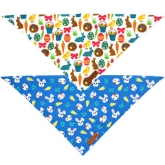Bandana Realeaf Pascua con huevos, estilo lúdico para paseos.