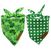 Realeaf bandana para perro, diseño San Patricio verde, ideal para fotos festivas