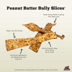 Redbarn Bully Slices con ingredientes naturales en primer plano