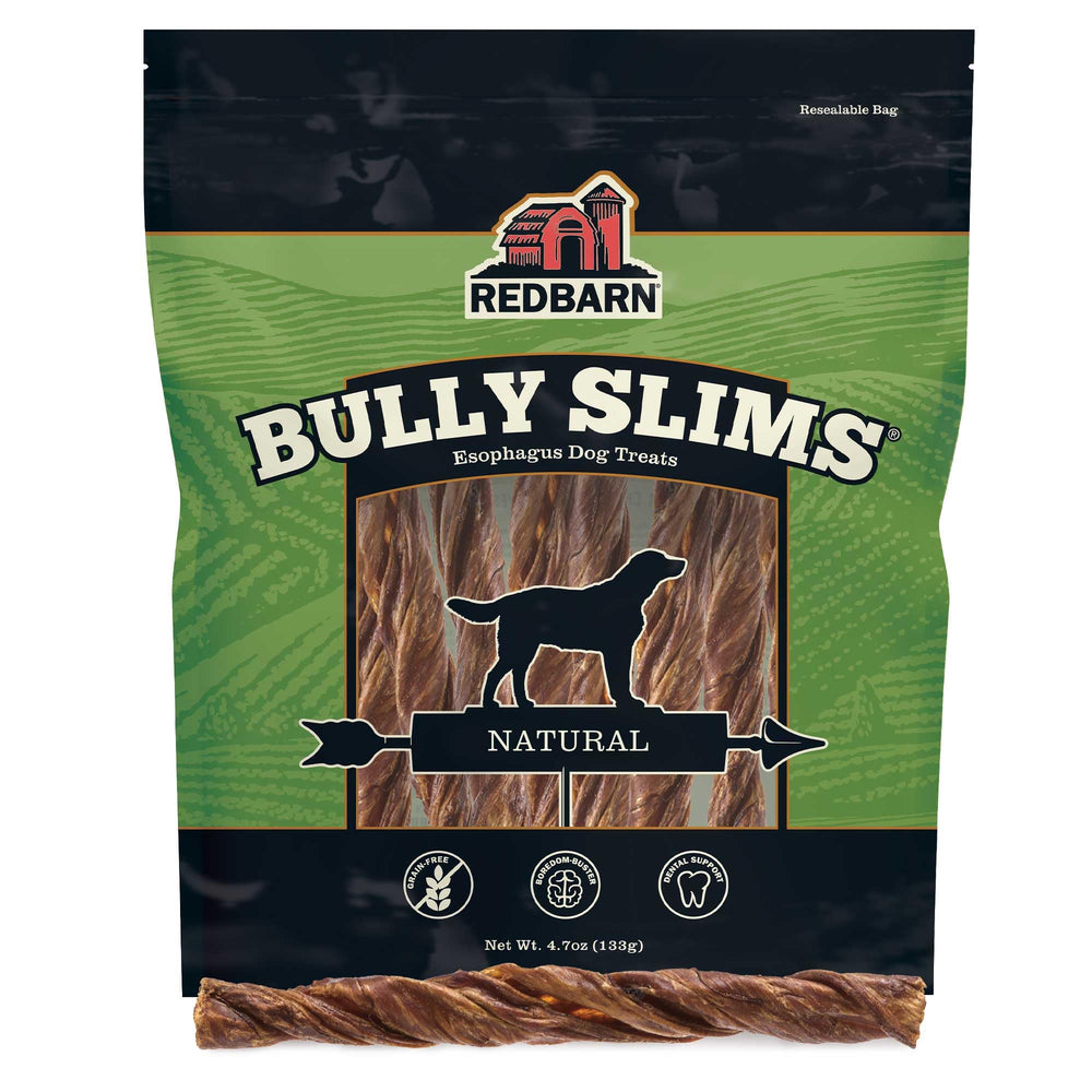 Redbarn Bully Slims en bolsa de empaque para conservar sabor en casa