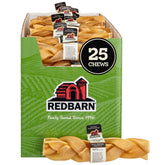 Redbarn Collagen Braid: empaque pequeño de 25, snack duradero para masticar