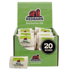 Redbarn Hueso relleno natural para perro pequeño con pollo y manzana, mejora la masticación