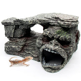 relaqcc gecko-escondite-roca-caverna: refugio seguro y natural para reptiles.