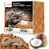 REPTI ZOO substrato coco 72-quarts cubriendo el piso del terrario.