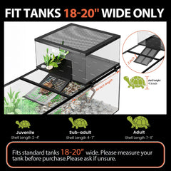 REPTITRIP rampa tortuga antideslizante facilita acceso suave entre agua y plataforma.