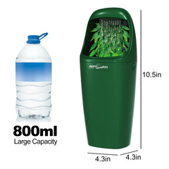 REPTIZOO flujo de agua entre hojas, imita fuente natural para beber