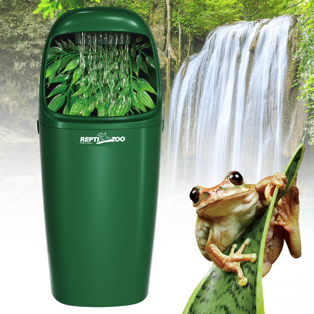 REPTIZOO bebedero cascada terrario para mantener hidratación diaria de la mascota