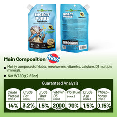REPTIZOO FRIENDLY pasta dubia, fuente natural de proteínas para reptiles
