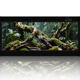 RepWild terrario PVC 20 gal paneles gruesos para estabilidad en humedad.
