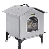 Rest-Eazzzy casa para gatos, refugio versátil para interior y exterior, calor cómodo para inviernos fríos.