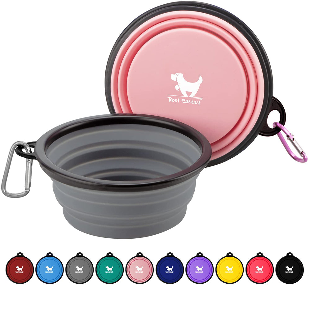 Rest-Eazzzy cuenco plegable para perro en viaje, ideal para agua y comida.