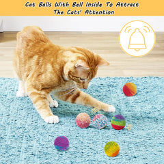 Bolas de gato ligeras y suaves Retro Shaw para perseguir y rodar.