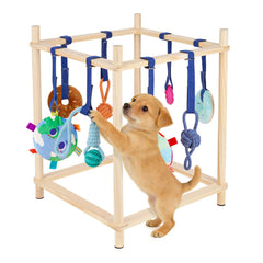 Retyion juego de perritos en madera, estimula exploración y juego seguro en interiores