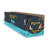 Reveal comida húmeda natural para gatos, 18 porciones en tazas para la rutina diaria.